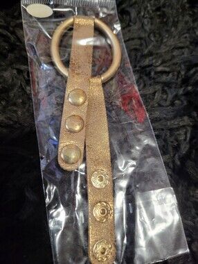 Gold Leather Braclet